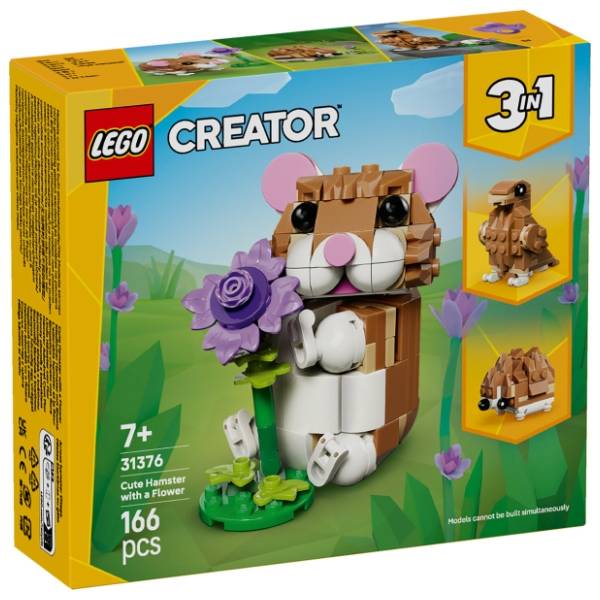LEGO Creator 3in1 slatki hrčak sa cvetom 31376