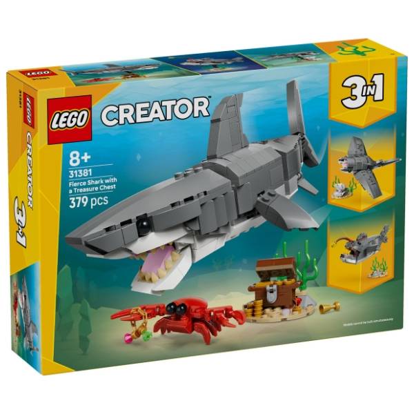 LEGO Creator 3u1 strašna ajkula i kovčeg sa blagom 31381