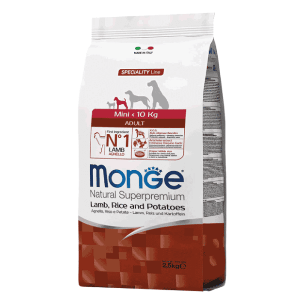 MONGE Extra small adult jagnjetina krompir pirinač 2,5kg