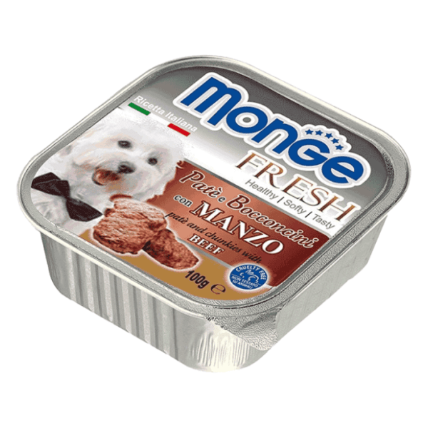 MONGE Fresh pašteta za pse sa komadićima mesa pačetina 100g