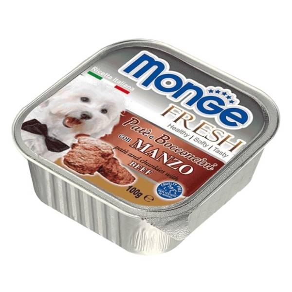 MONGE Fresh pašteta za pse sa komadićima mesa tuna 100g
