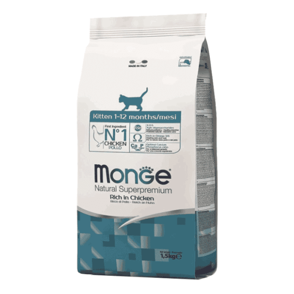 MONGE Kitten hrana za mačiće piletina 1,5kg