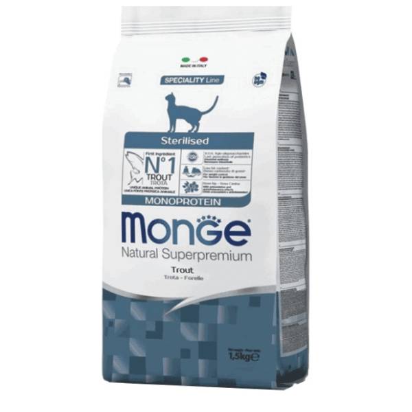 MONGE Monoprotein kitten hrana za mačke pastrmka 1,5kg