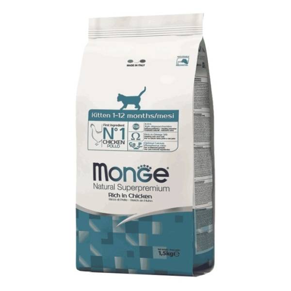 MONGE Natural kitten hrana za mačke piletina 400g