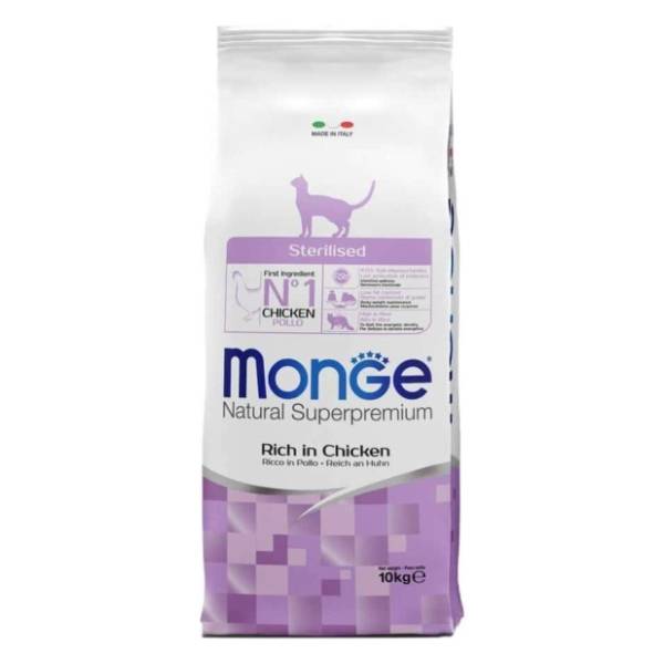 MONGE Superpremium hrana za sterilisane mačke piletina 10kg