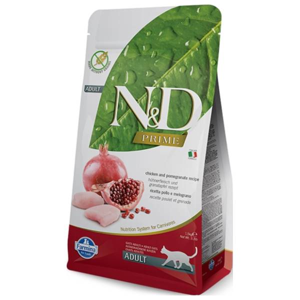N&D Prime hrana za odrasle mačke piletina i nar 1,5kg