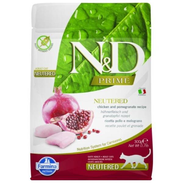 N&D Prime hrana za sterilisane mačke piletina i nar 300g