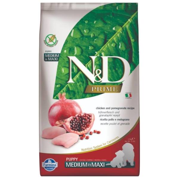 N&D Prime maxi puppy hrana za pse piletina i nar 2,5kg