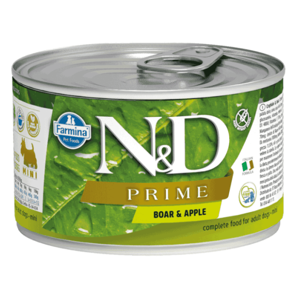 N&D Prime mini adult hrana za pse jabuka divlja svinja 140g