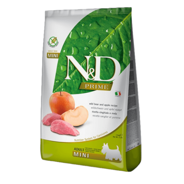N&D Prime mini adult hrana za pse jabuka divlja svinja 7kg