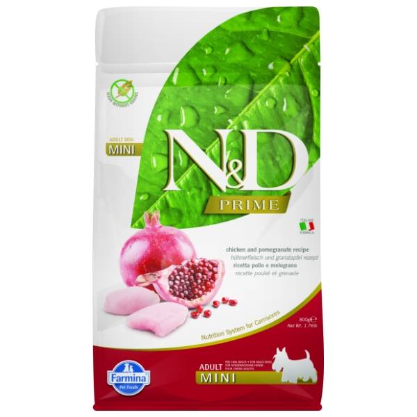 N&D Prime mini adult hrana za pse piletina i nar 800g