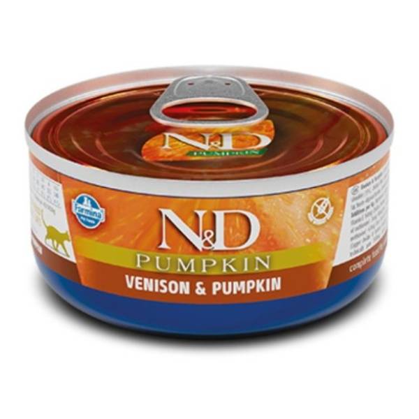 N&D Pumpkin hrana za mačke bundeva i jelen 70g