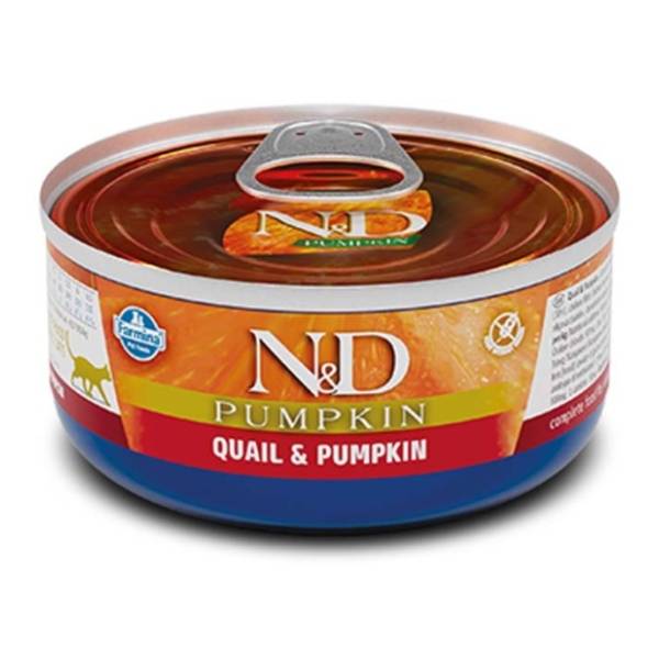 N&D Pumpkin hrana za mačke bundeva i prepelica 70g