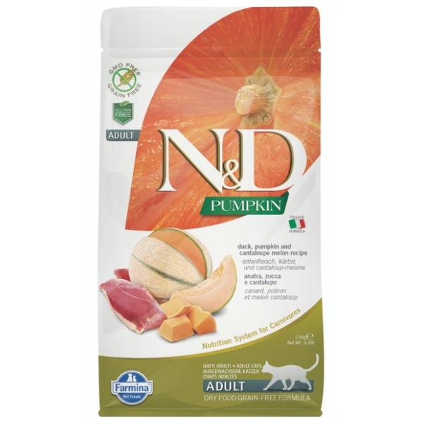 N&D Pumpkin hrana za odrasle mačke bundeva i pačetina 1,5kg