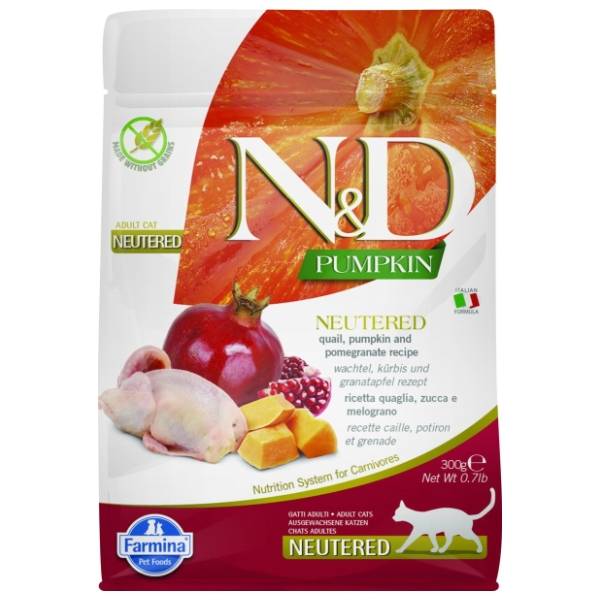 N&D Pumpkin hrana za sterilisane mačke prepelica i nar 5kg