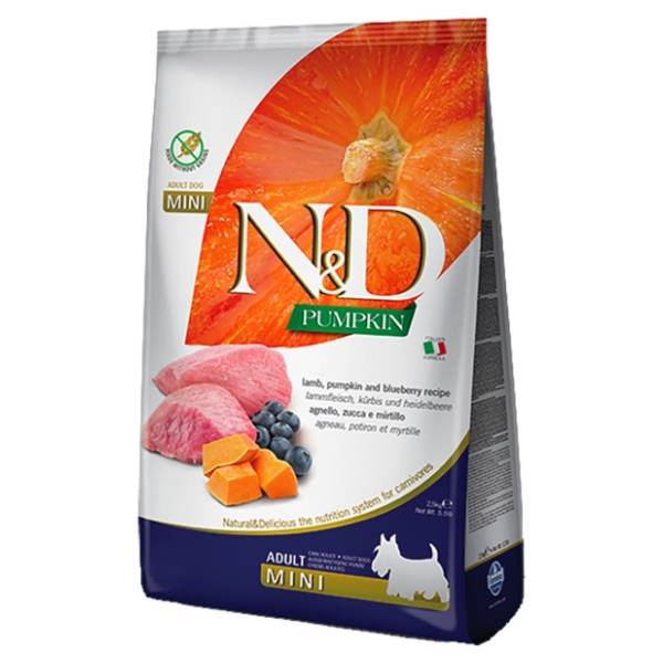 N&D Pumpkin medium maxi puppy jagnjetina borovnica 12kg