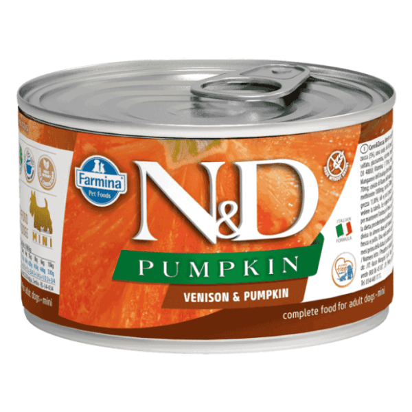 N&D Pumpkin mini adult hrana za pse bundeva i jelen 140g