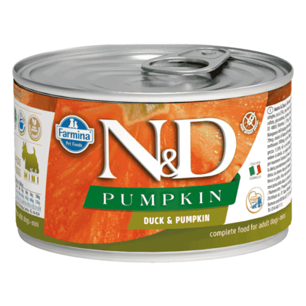 N&D Pumpkin mini adult hrana za pse bundeva i pačetina 140g