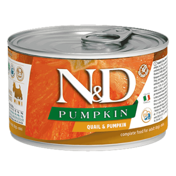 N&D Pumpkin mini adult hrana za pse bundeva i prepelica 140g
