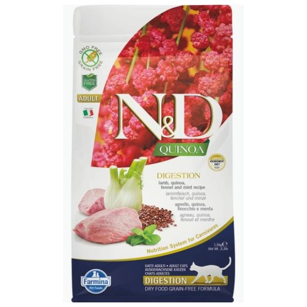 N&D Quinoa digestion hrana za mačke kinoa jagnjetina 1,5kg