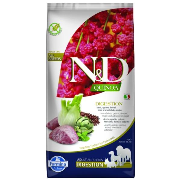 N&D Quinoa digestion hrana za pse jagnjetina komorač 7kg