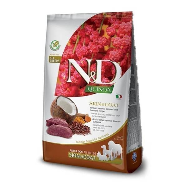 N&D Quinoa skin & coat smetina kokos i kurkuma 2,5kg