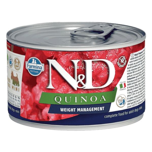 N&D Quinoa weight management hrana za pse jagnjetina 140g
