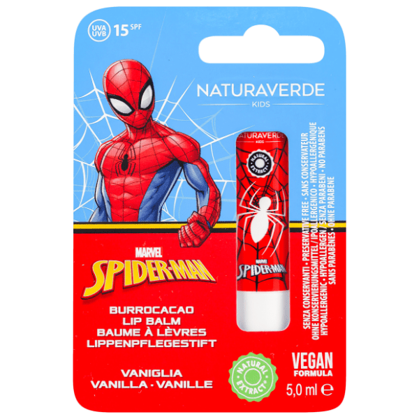NATURAVERDE balzam za usne Spiderman SPF15 5ml