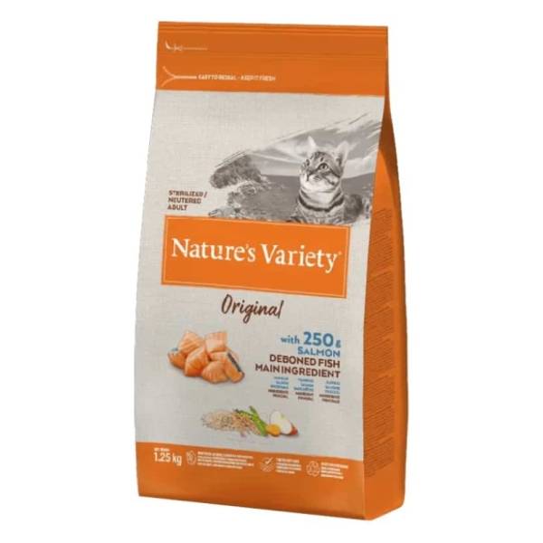 NATURES VARIETY Original sterilised hrana za mačke losos 1,25kg