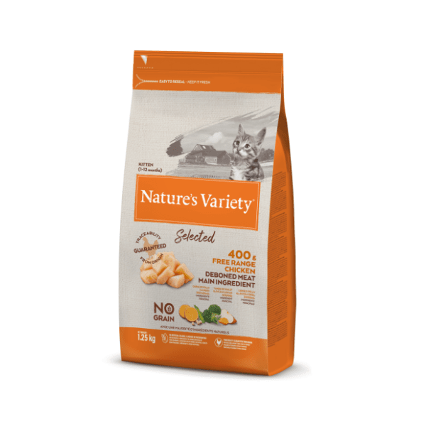 NATURES VARIETY Selected hrana za mačiće piletina 1,25kg