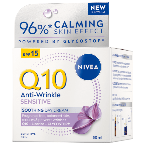 NIVEA Q10 Extra sensitive krema protiv bora SPF15 50ml