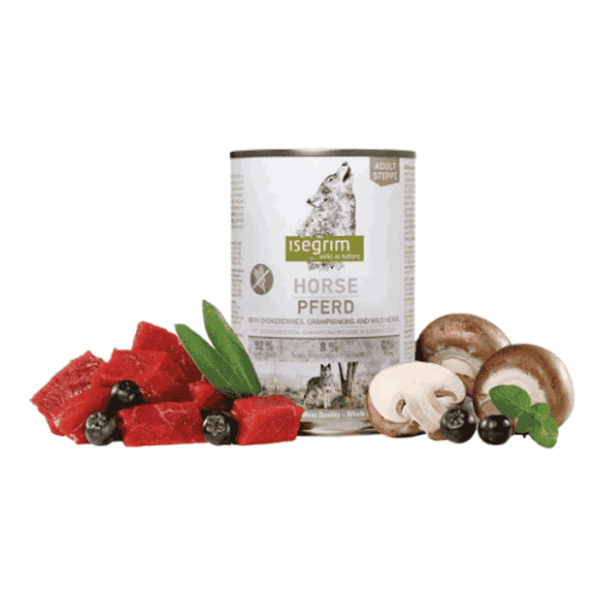 NUEVO Isegrim hrana za pse stepski konj 400g