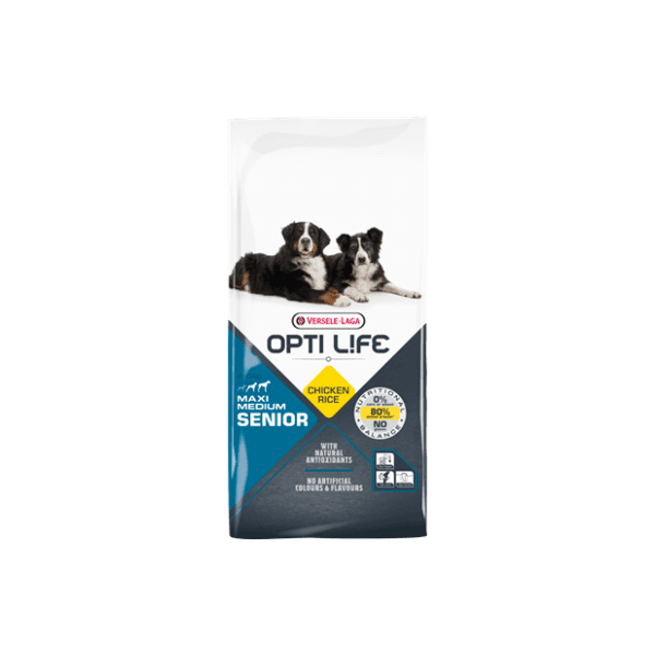 OPTI LIFE Medium & maxi senior hrana za pse piletina 12,5kg