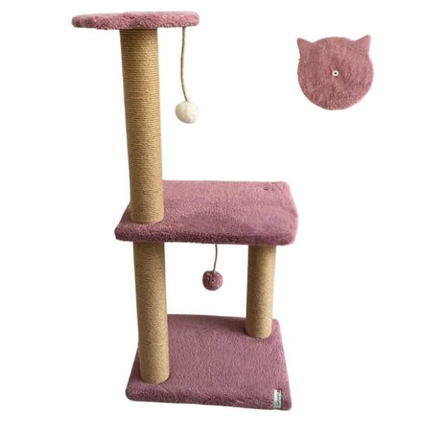 PAWS & WHISKERS Tina 2 grebalica za mačke 35x80x28cm roze