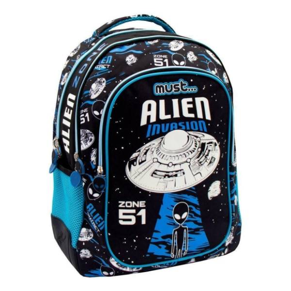 Ranac za školu MOJA KNJIŽARA Must glow alien 