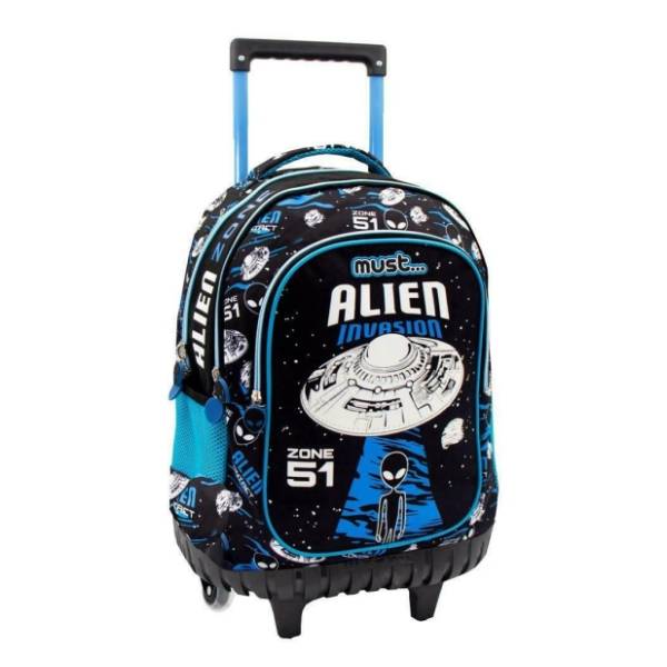 Ranac za školu MOJA KNJIŽARA Must trolley alien