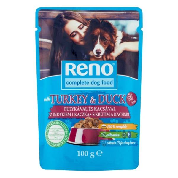 RENO hrana za pse ćuretina i pačetina 100g