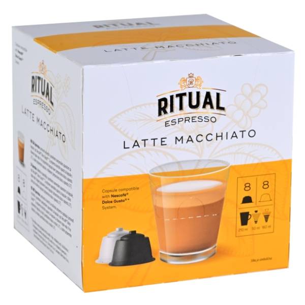 Kapsule RITUAL latte macchiato 164g 16kom