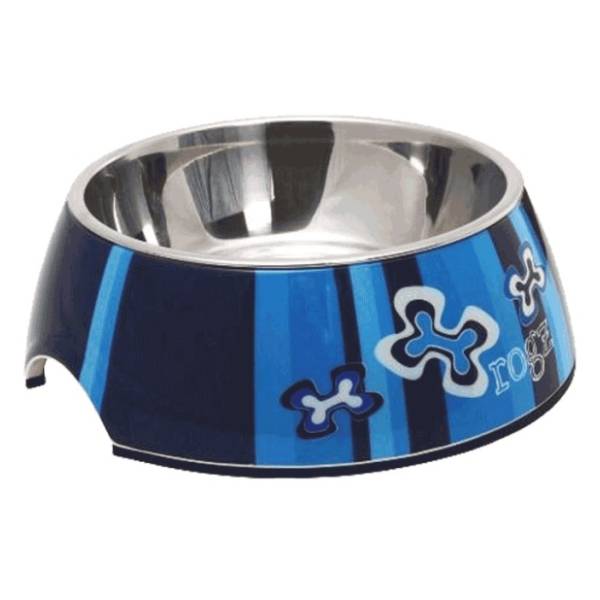 ROGZ Bubble bowlz 2u1 L indigo bones činija za pse