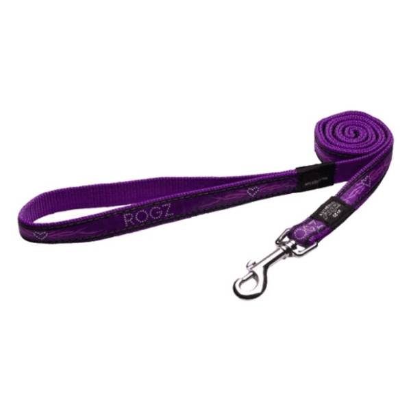 ROGZ Purple chrome povodac za velike pse XXL