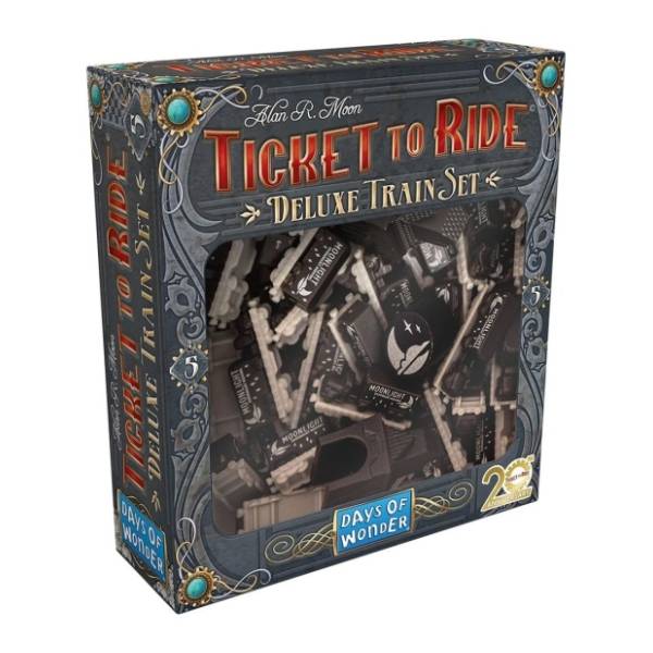 Ticket to ride Europe 20th anniversary deluxe train set black