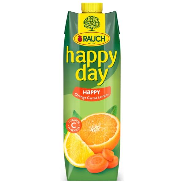 Voćni sok HAPPY DAY Family pomorandža šargarepa limun 1l