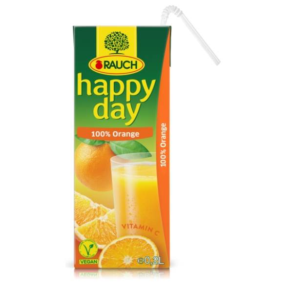 Voćni sok RAUCH Happy day 100% orange 200ml