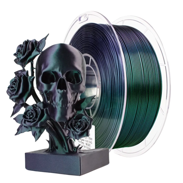 ZIRO Chameleon PLA 1,75 mm Christmas Velvet Green Luster 3D filament