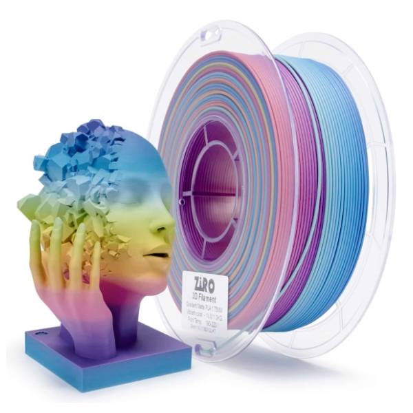 ZIRO Fast Gradient Matte PLA 1,75 mm Vibrant Coral 3D filament