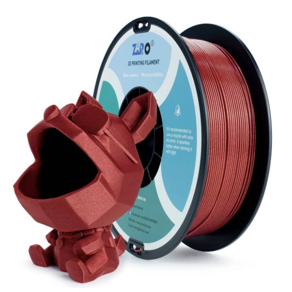 ZIRO Glitter Diamond PLA 1,75 mm Red 3D filament