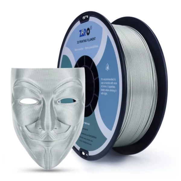 ZIRO Glitter Diamond PLA 1,75 mm Silver 3D filament