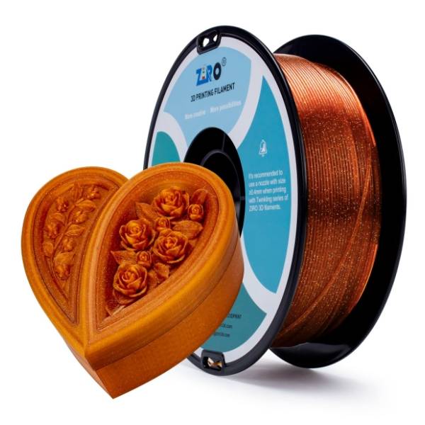 ZIRO Glitter Twinkling PLA 1,75 mm Caramel 3D filament