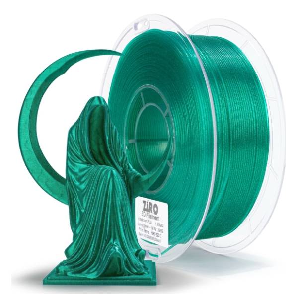 ZIRO Iridescent PLA 1,75 mm Lake Green 3D filament