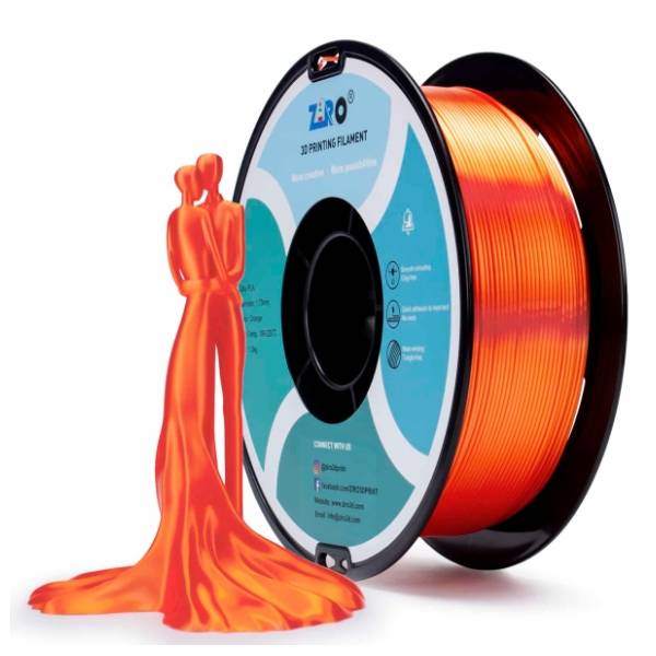 ZIRO Silk PLA 1,75 mm Orange 3D filament